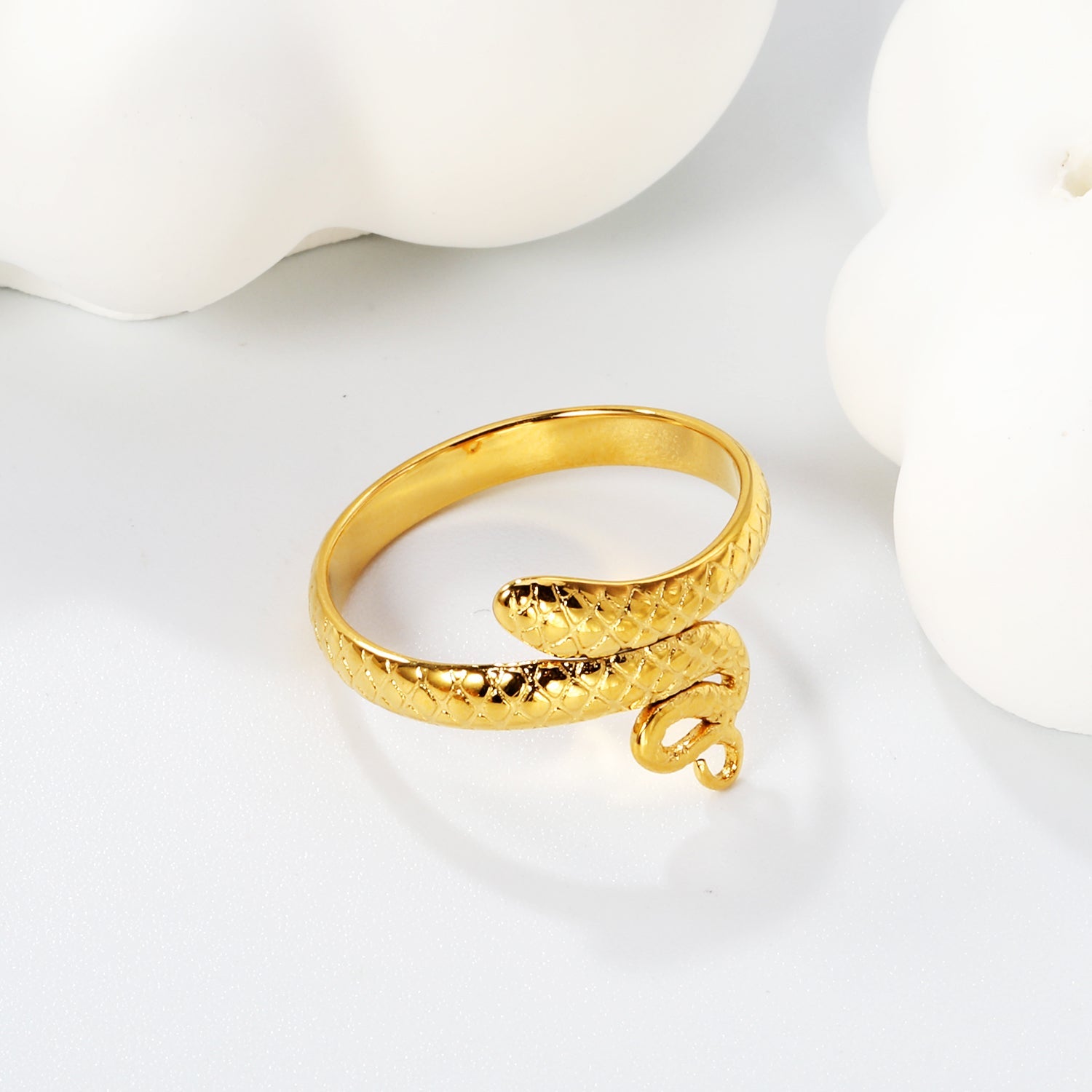 RVS Serpentine Wikkelring