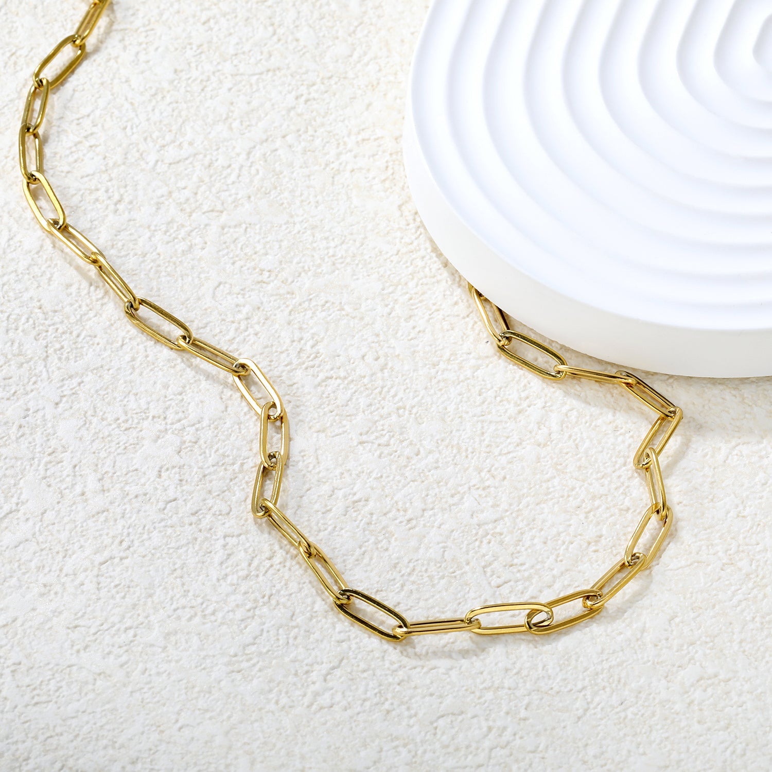 Ronde staart hanger ketting