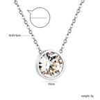 Ronde veelkleurige opaal hanger ketting