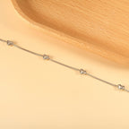 Bracelet Cœur Pêche 18+5cm