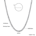 Oval Multicolor Diamond Clasp Necklace
