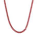 Oval Multicolor Diamond Clasp Necklace