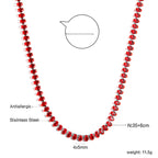 Oval Multicolor Diamond Clasp Necklace