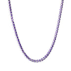 Oval Multicolor Diamond Clasp Necklace