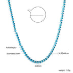 Oval Multicolor Diamond Clasp Necklace