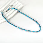 Oval Multicolor Diamond Clasp Necklace