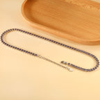 Oval Multicolor Diamond Clasp Necklace