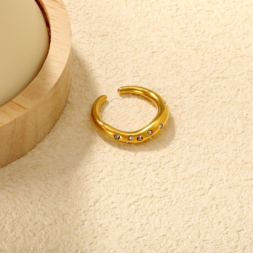 Multi-Color Flower Open Ring