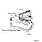 V-vormige retro roestvrijstalen ring