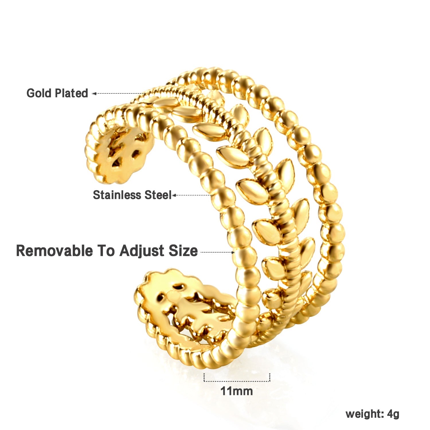 Creatieve vegetarische ring