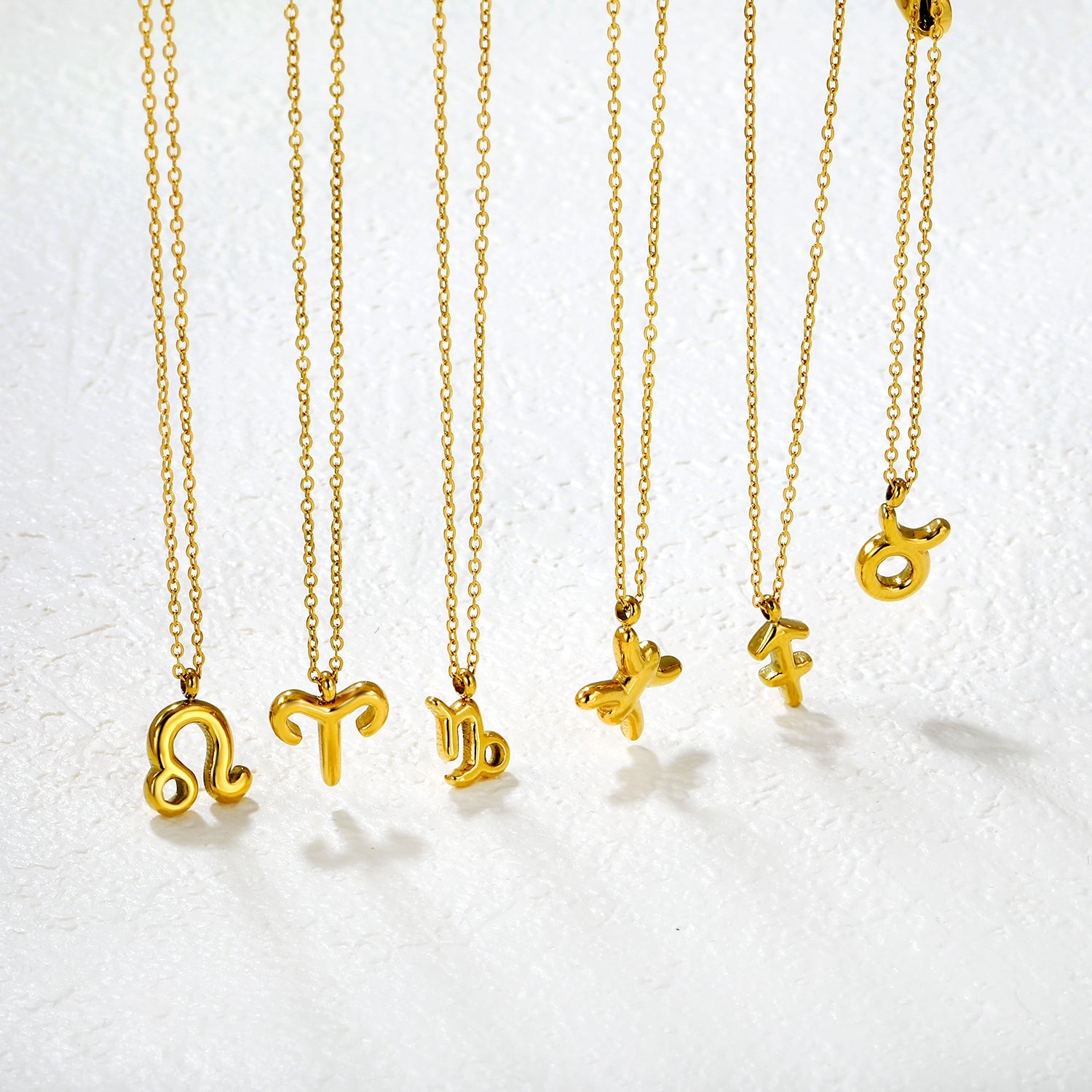 Zodiac Bubble Constellation Hanger Ketting – Gouden Ketting