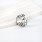 Halve skeletring van roestvrij staal