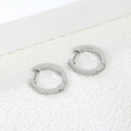 Round Zirconium Ear Clips