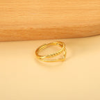 V-vormige geometrische verstelbare ring