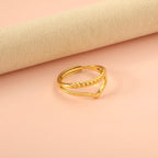 V-vormige geometrische verstelbare ring