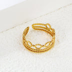 RVS Wispy Triple Opening Ring