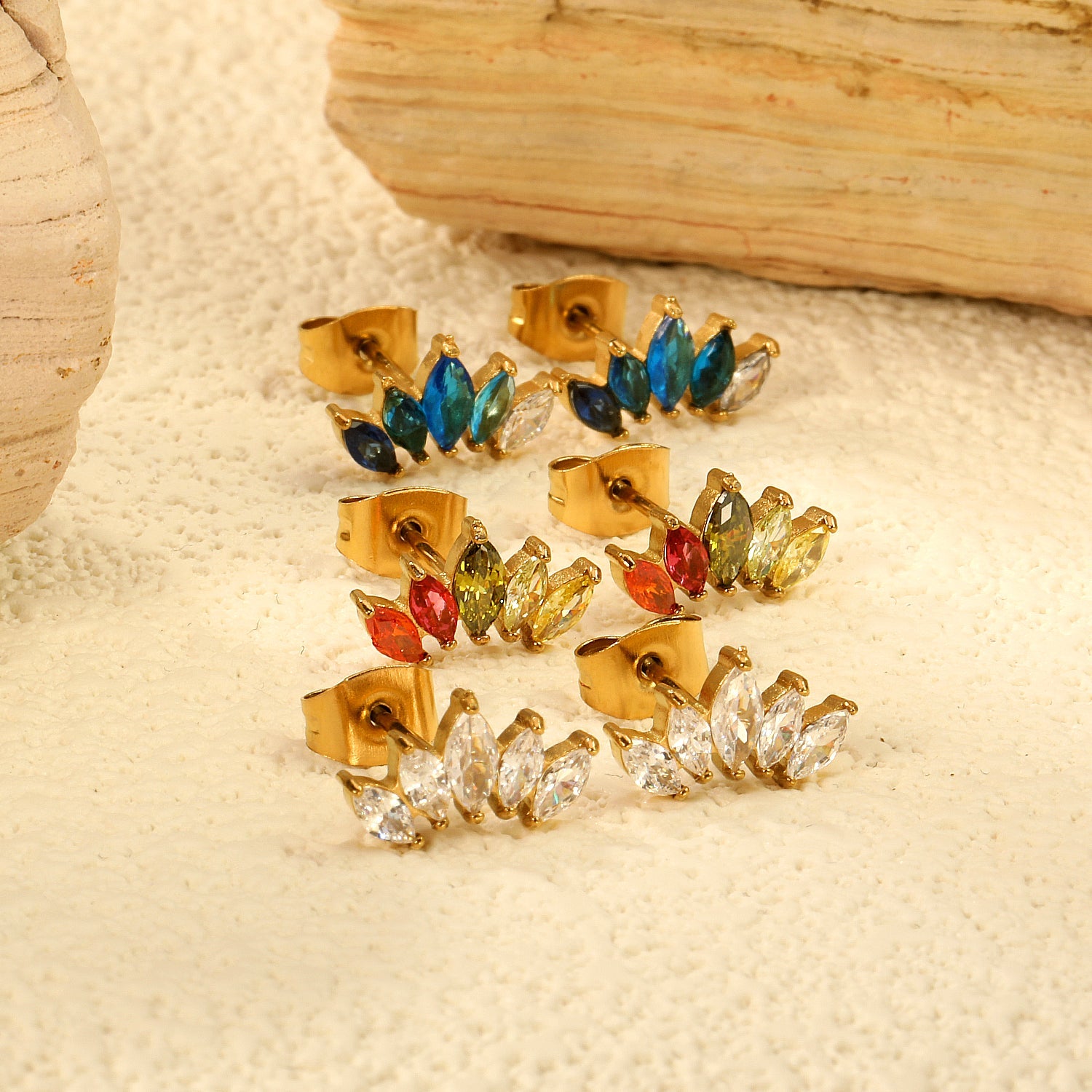 Zirkonia diamanten oorbellen