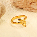 RVS Serpentine Wikkelring