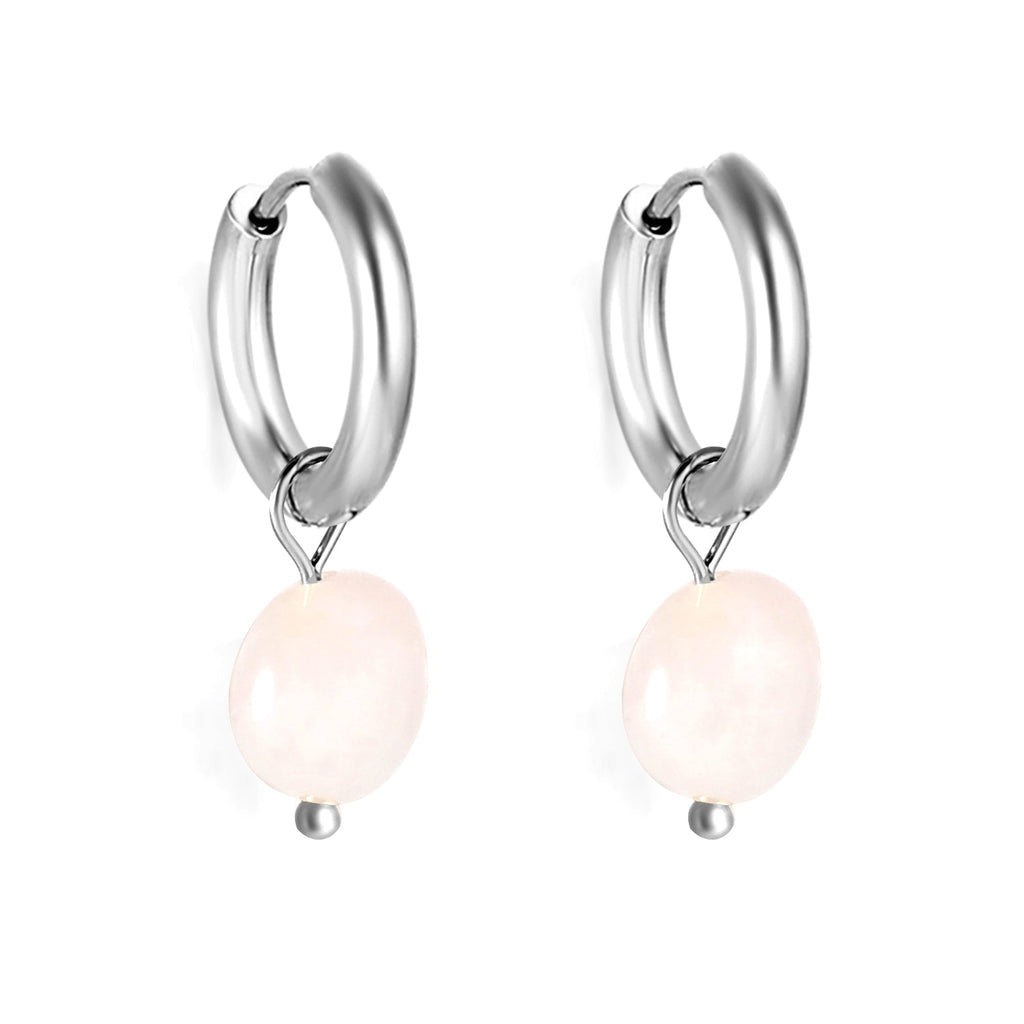 3 kleuren natuursteen oorbellen