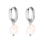 3 kleuren natuursteen oorbellen