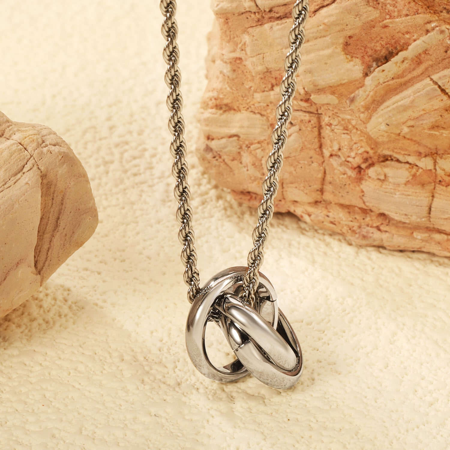 Kleine vierzijdige molenhanger ketting