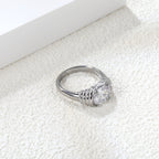 Oversized ovale diamanten ring