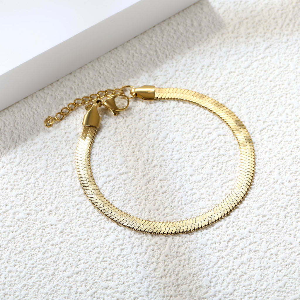 Bracelet chaîne lame