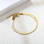 Bracelet chaîne lame