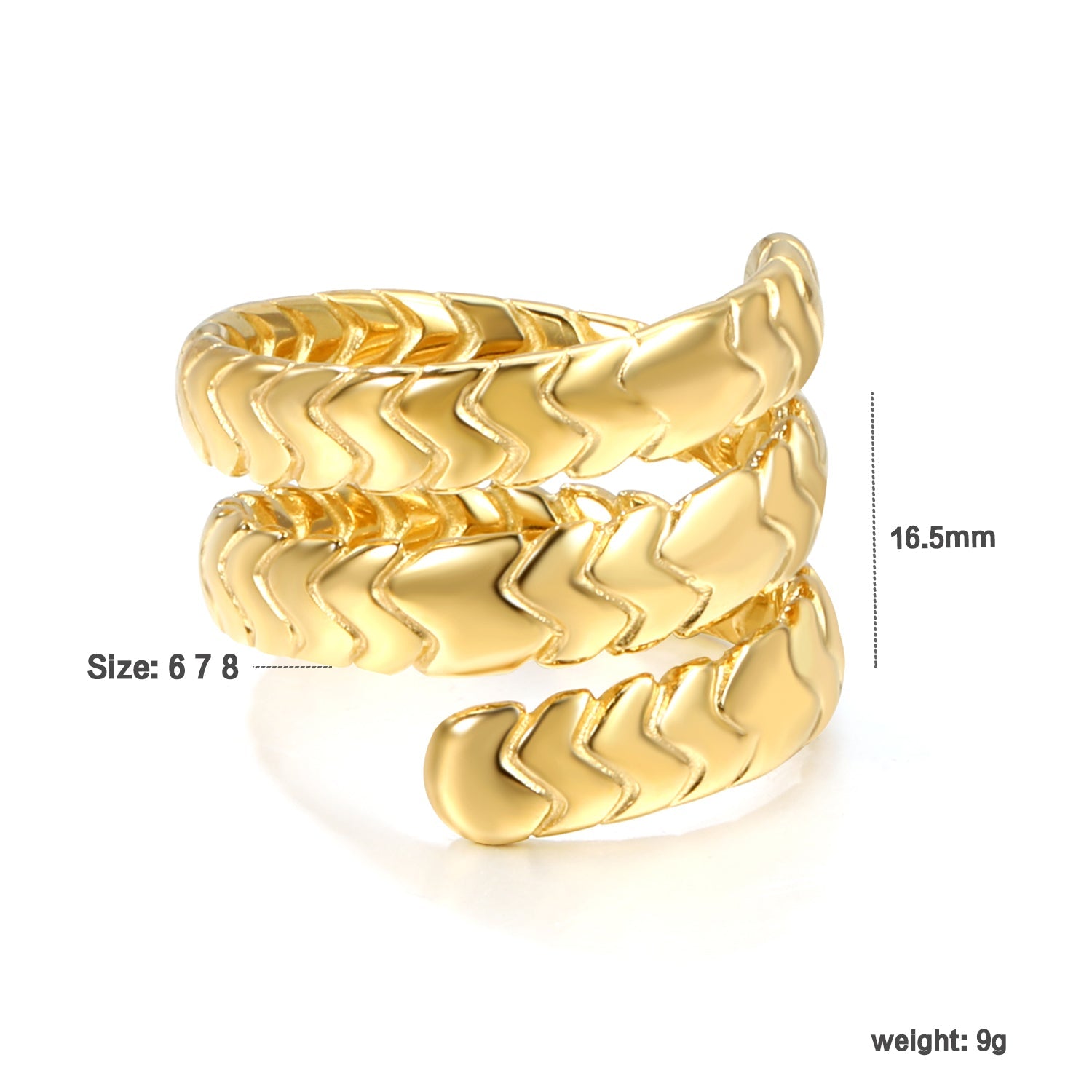 Klassieke gepatroneerde drievoudige draairing