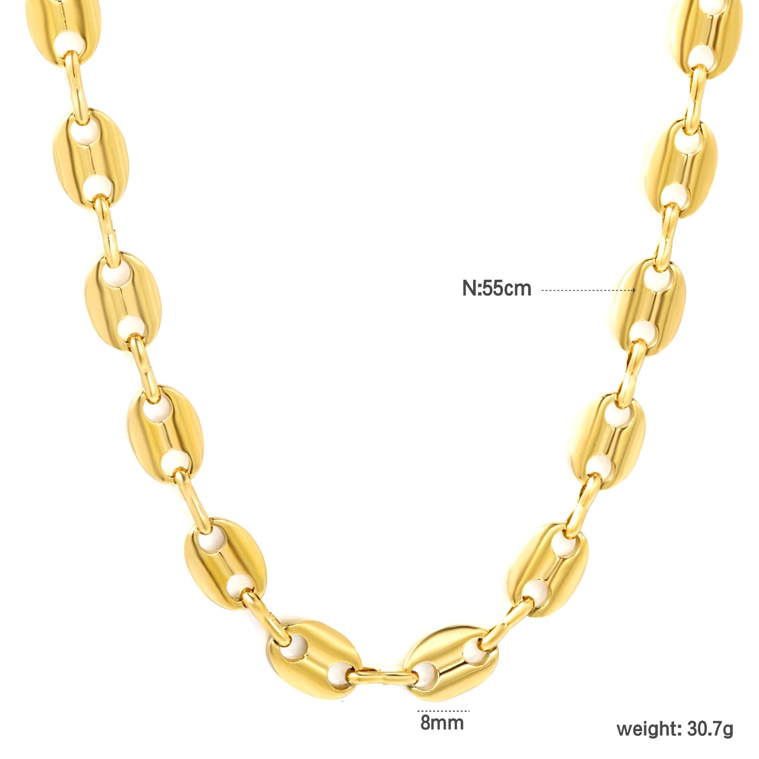 Koffieboon hanger ketting