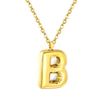 Bubble Letter Initial Ketting