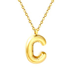 Bubble Letter Initial Ketting