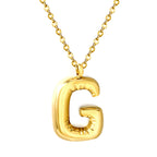 Bubble Letter Initial Ketting