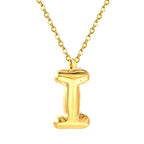 Bubble Letter Initial Ketting