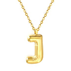 Bubble Letter Initial Ketting
