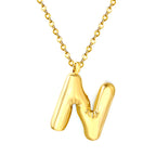 Bubble Letter Initial Ketting