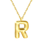 Bubble Letter Initial Ketting