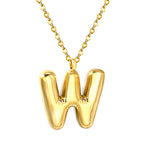 Bubble Letter Initial Ketting