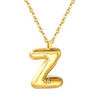 Bubble Letter Initial Ketting