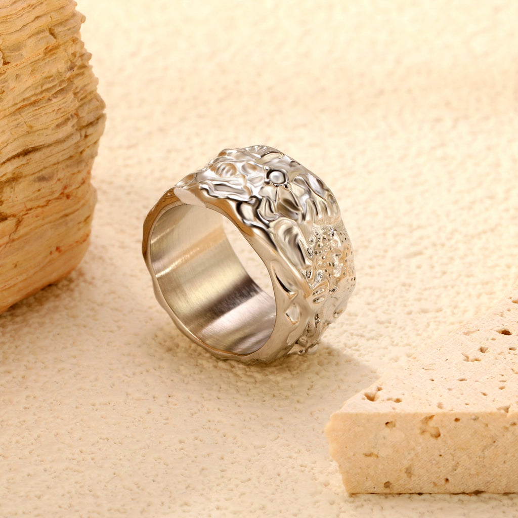Octagonal Pearl Ring
