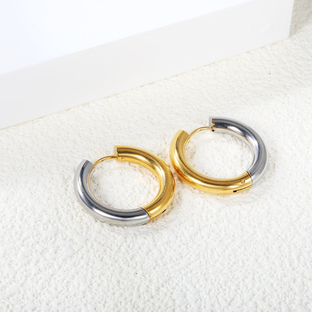 Cirkelvormige oorbellen in goudkleur