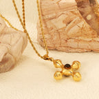 Kruisbruine kattenoog hanger ketting