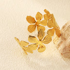 Wijd open gouden zachte armband