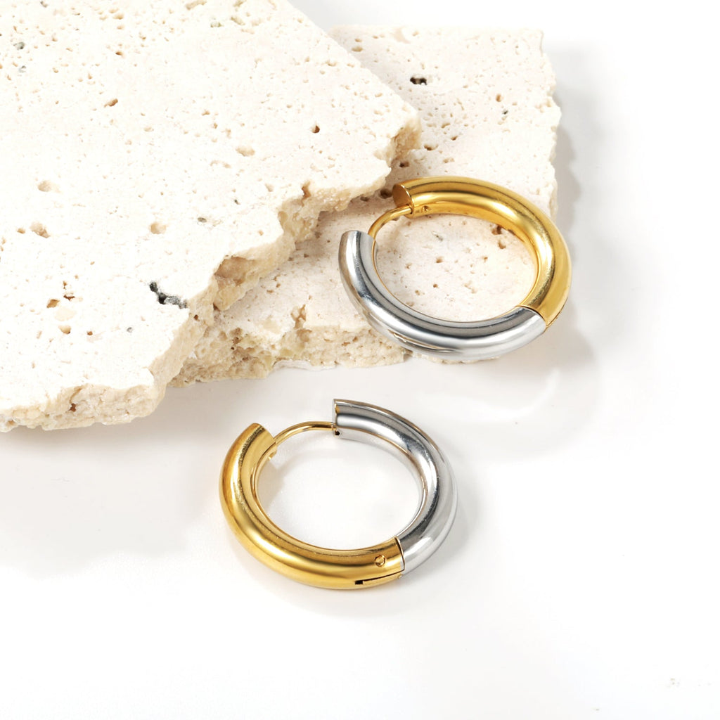 Cirkelvormige oorbellen in goudkleur