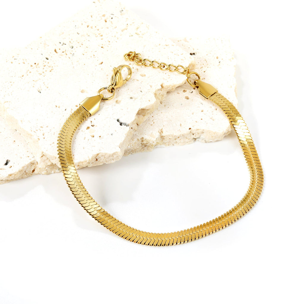 Bracelet chaîne lame