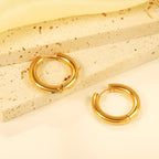 Cirkelvormige oorbellen in goudkleur