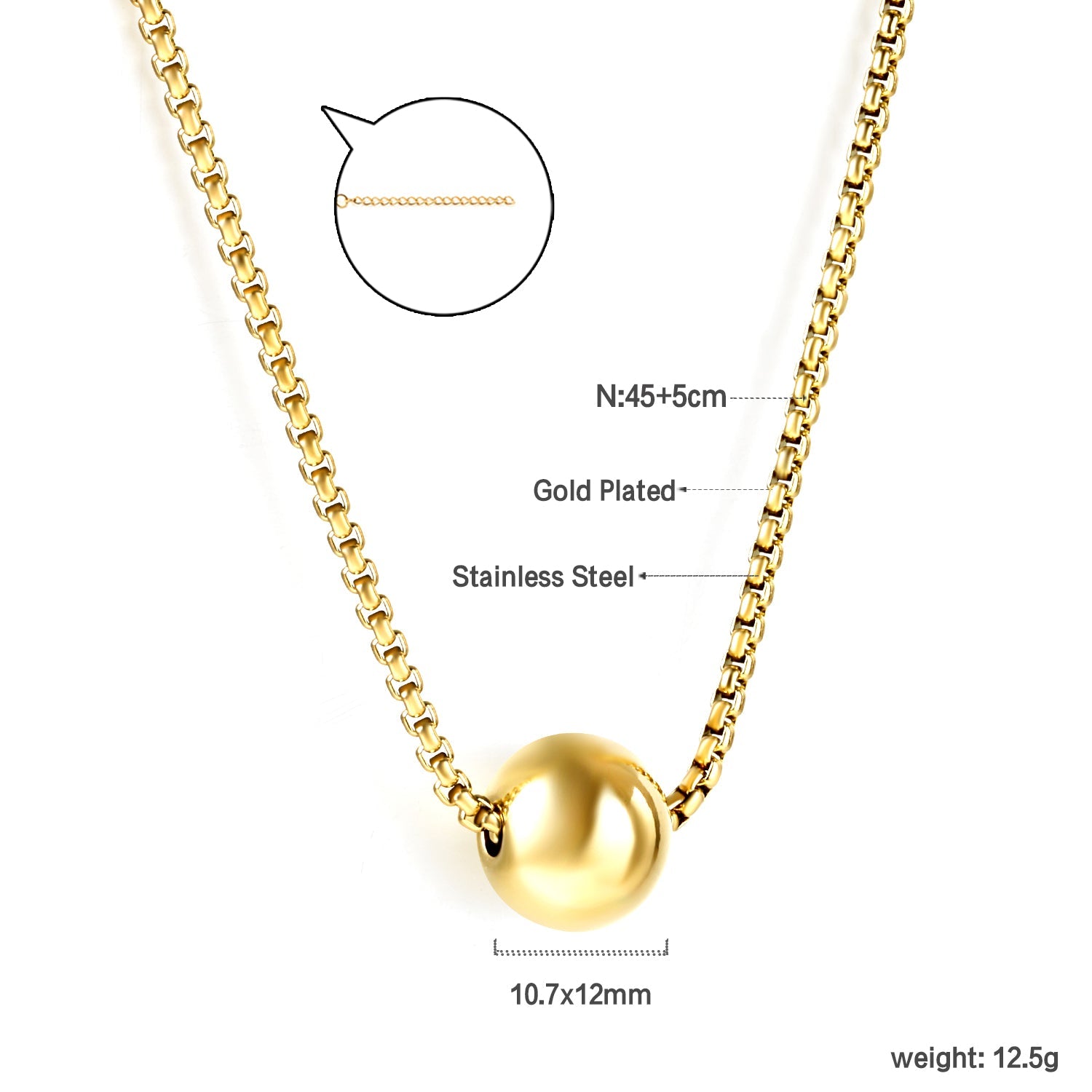 Kralen hanger ketting