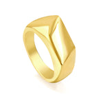 Gladde ring met onregelmatige vierkanten