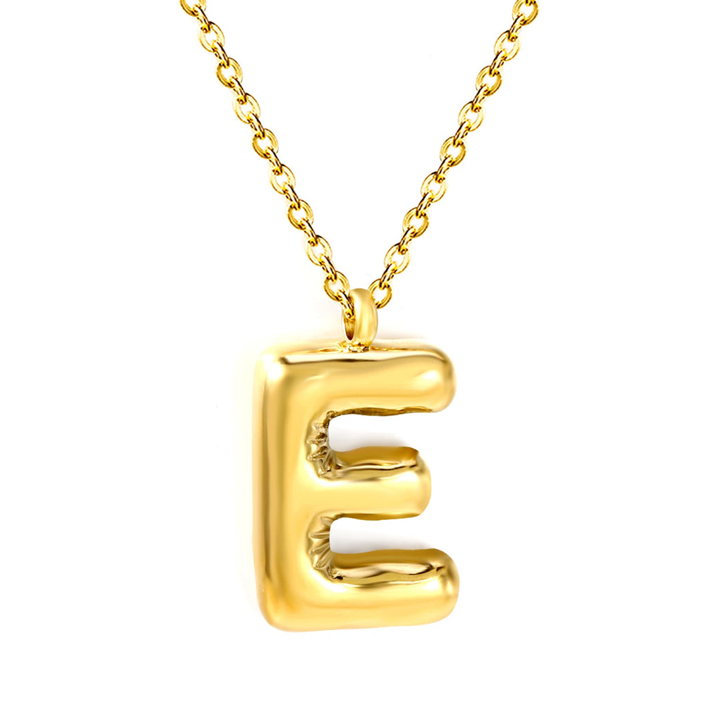 Bubble Letter Initial Ketting