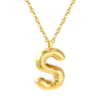 Bubble Letter Initial Ketting